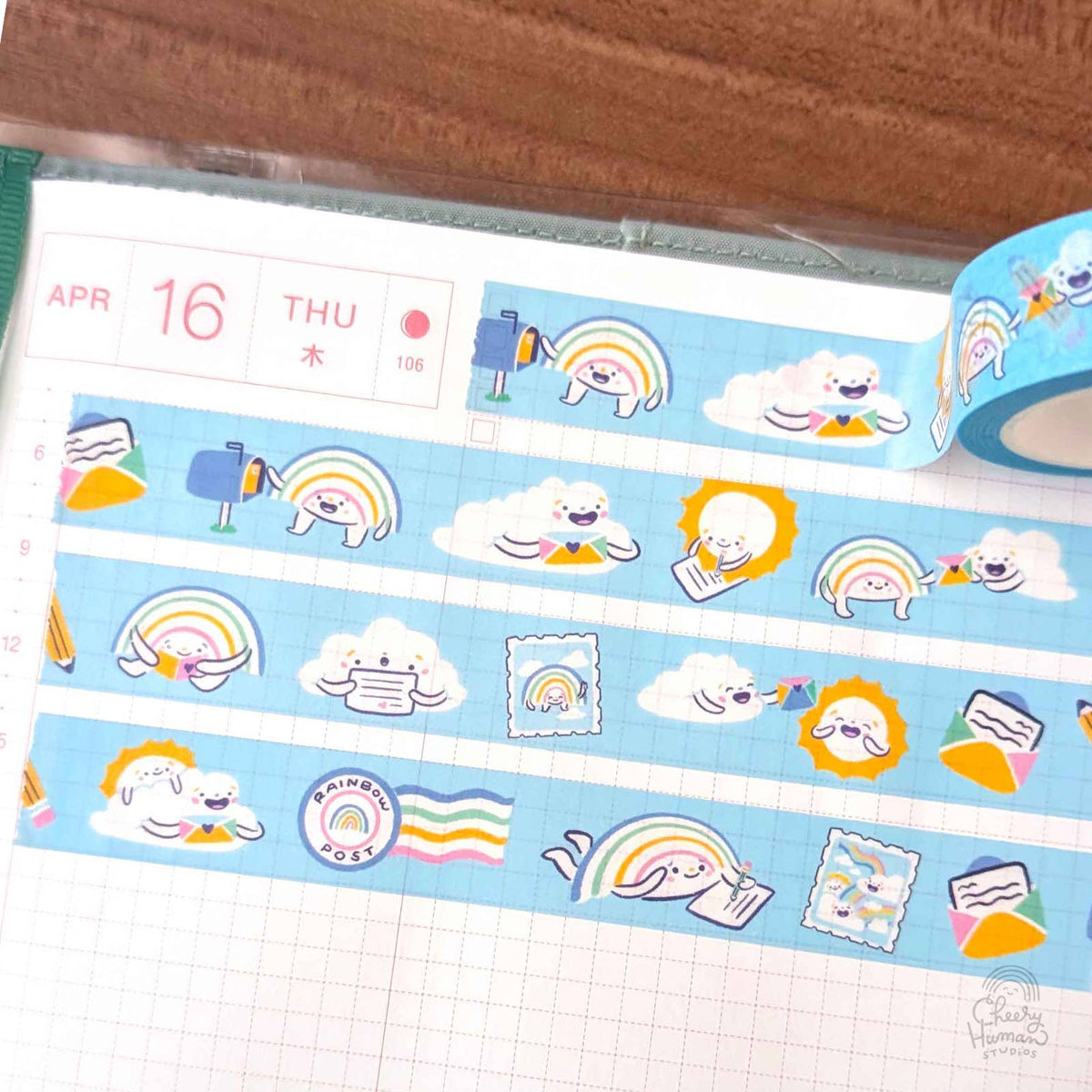 Cheery Sky Pen Pals - Washi Tape | Snail Mail | Rainbow