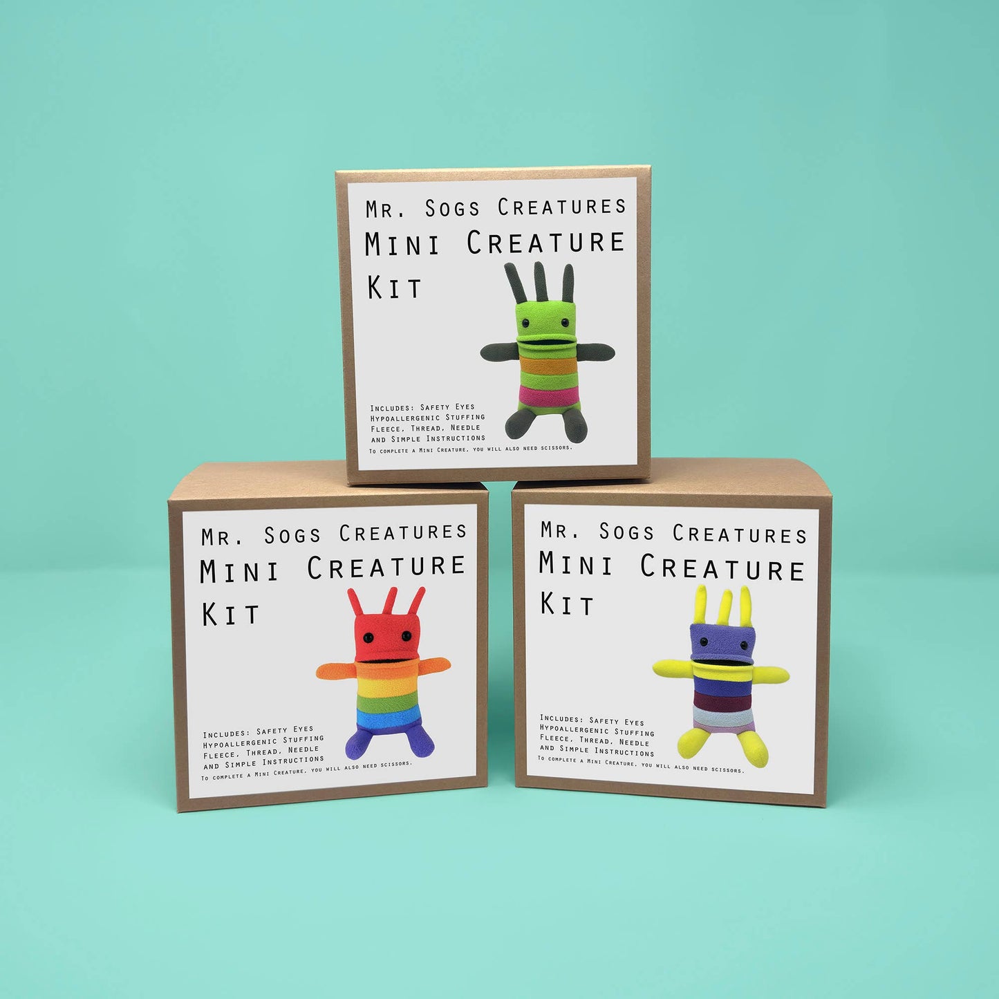 Mini Creature DIY Plush Sewing Kit - Green