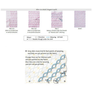 Olympus Sashiko Sampler Weaving Sashiko Style (kugurizashi)