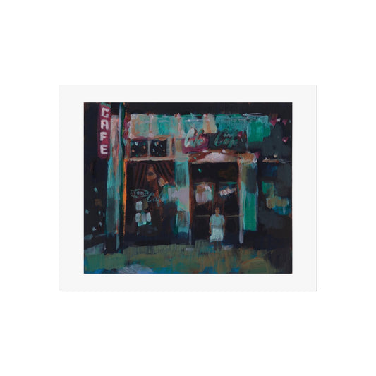 Kenji Liu Print - Atomic Cafe