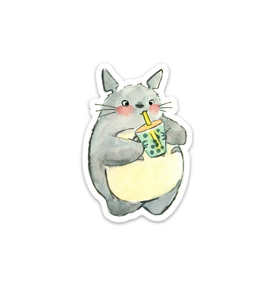 Boba Totoro Vinyl Sticker