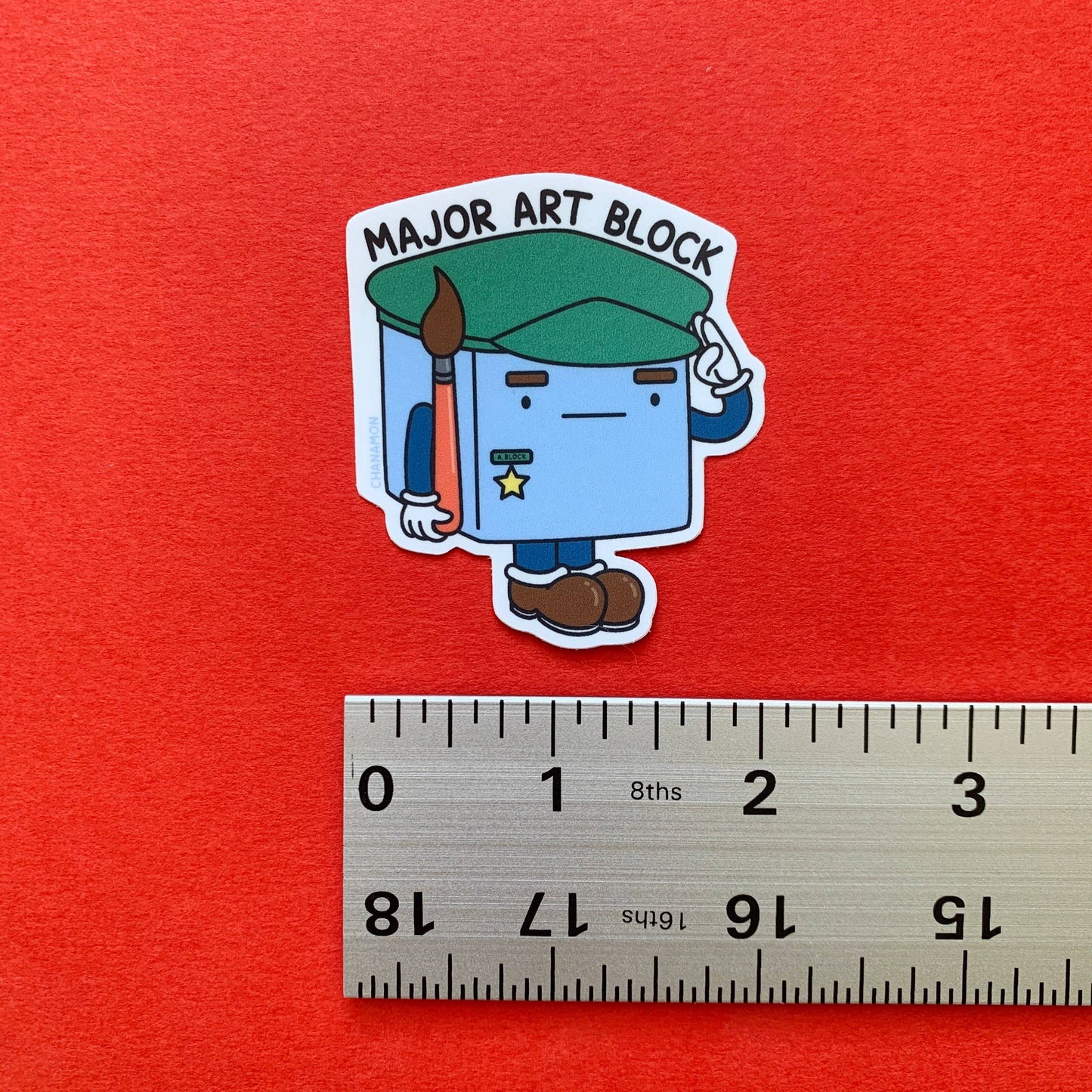 Major Art Block Sticker