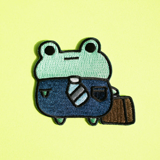 Bizness Frog Iron On Patch