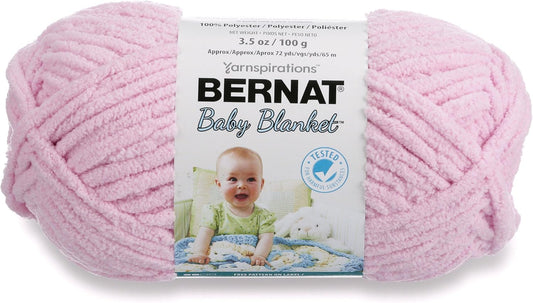 Bernat Baby Blanket Superbulky, 3.5 oz - Baby Pink