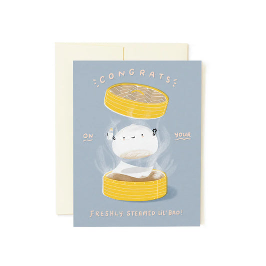Freshly Steamed Bao Greeting Card