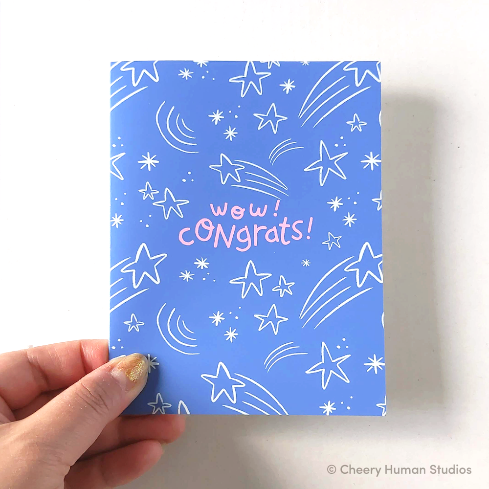 Wow Congrats - Congratulations Card | Graduation