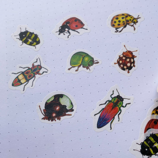 Beetles Washi Overlap Stickers