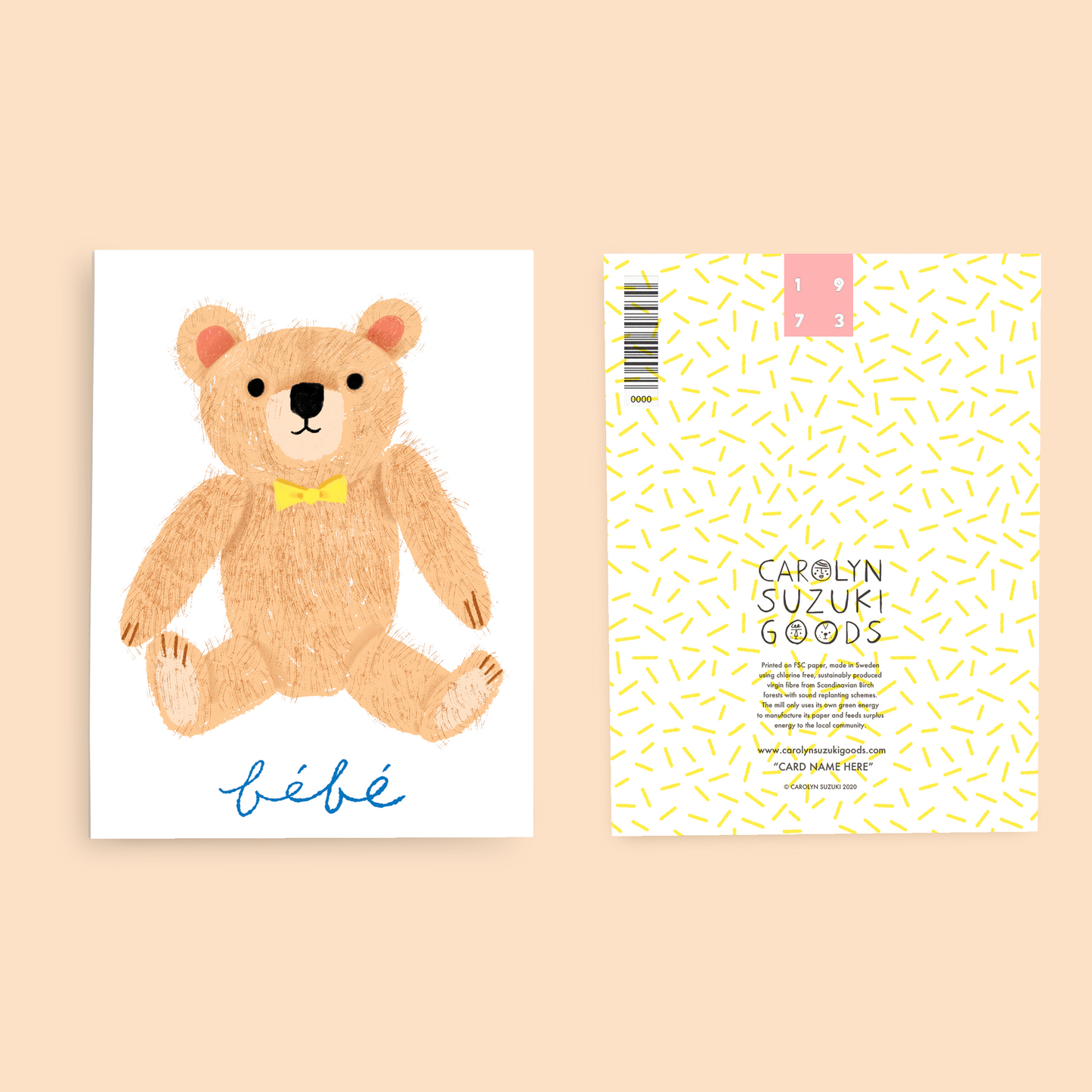 TEDDY - Baby Card