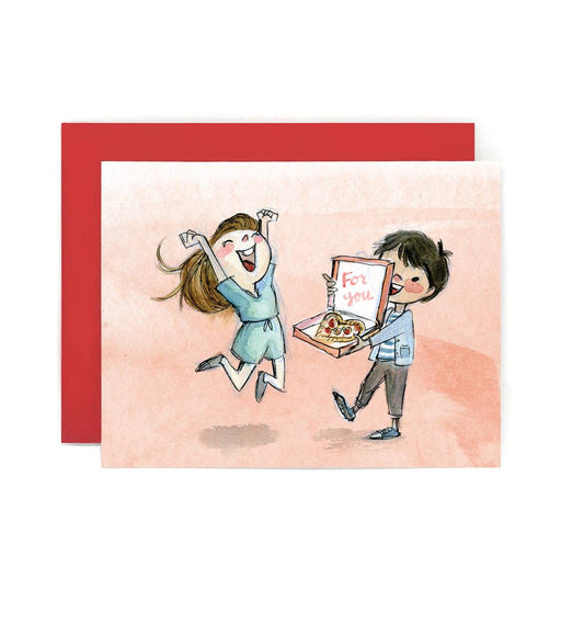 Pizza Love Greeting Card