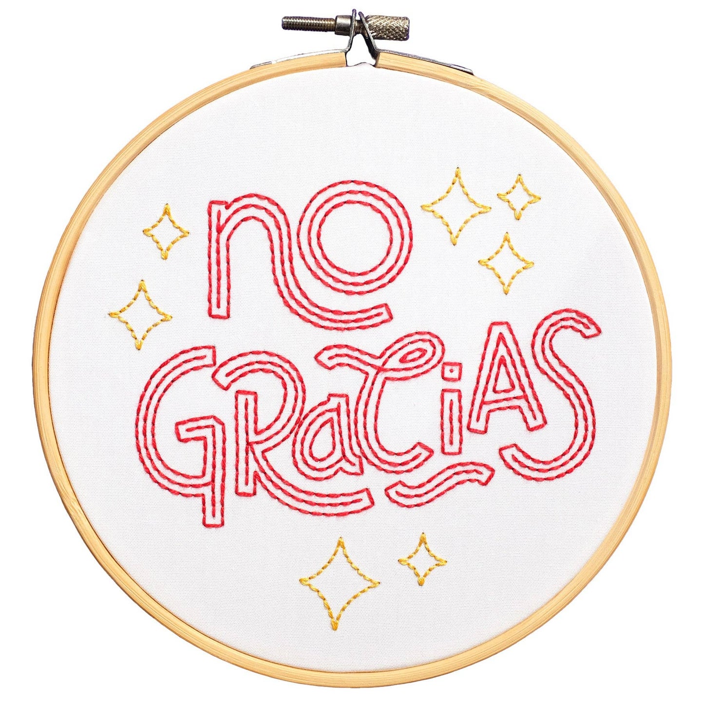 No Gracias Embroidery Kit