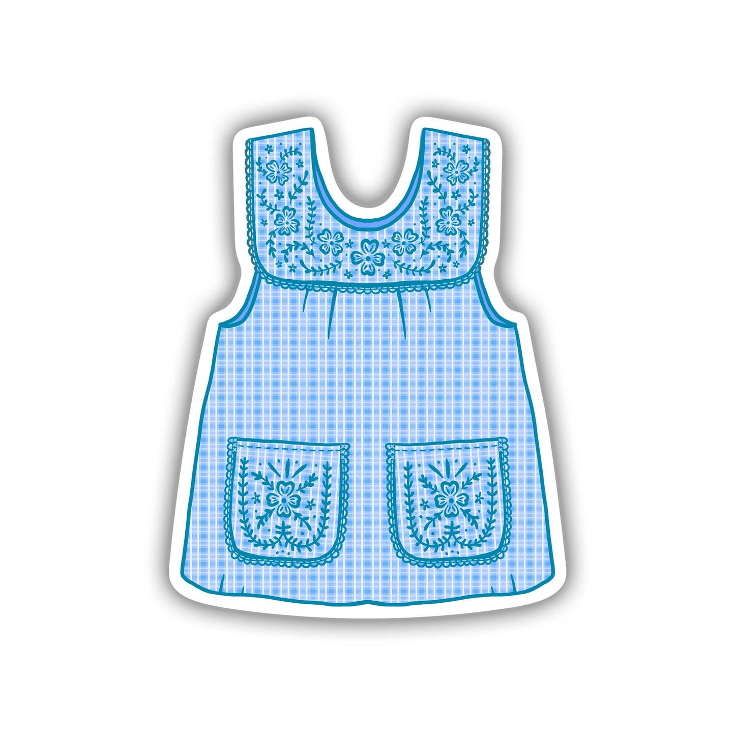 Abuelas Blue Mandil Vinyl Sticker