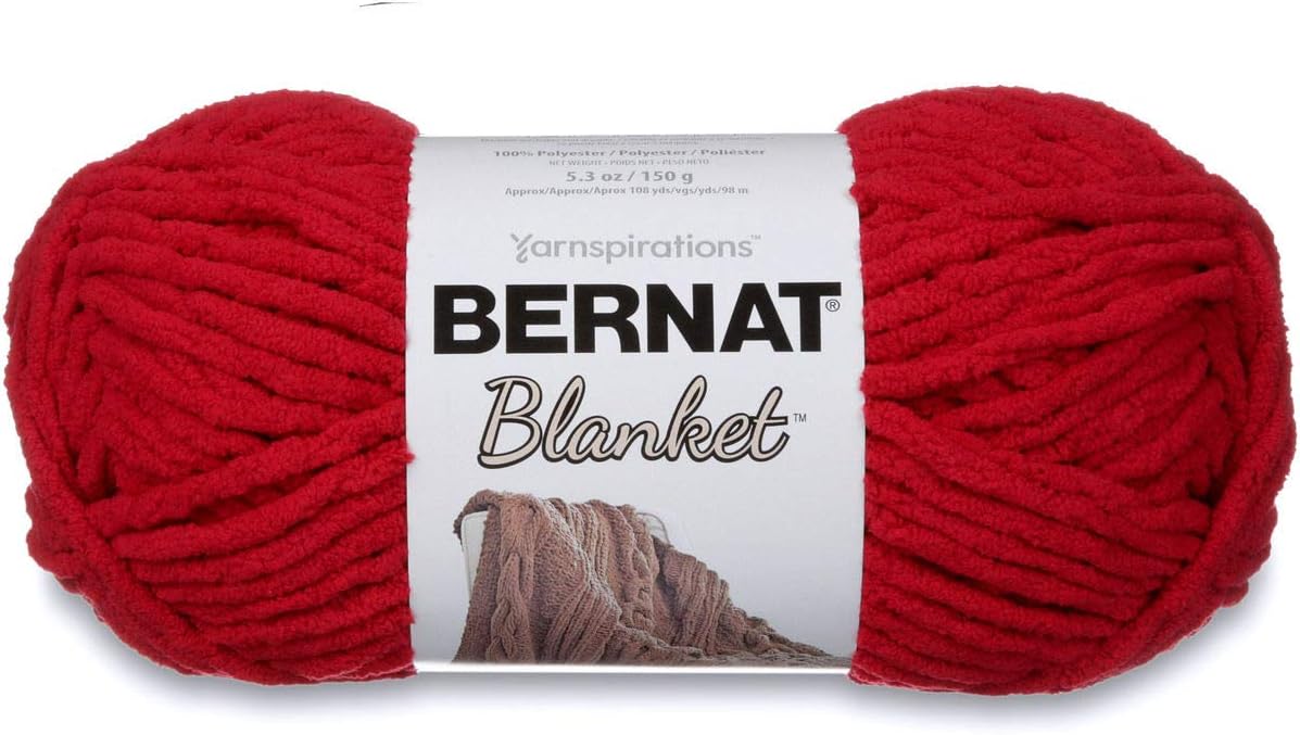 Bernat Blanket Superbulky, 5.3 oz - Cranberry