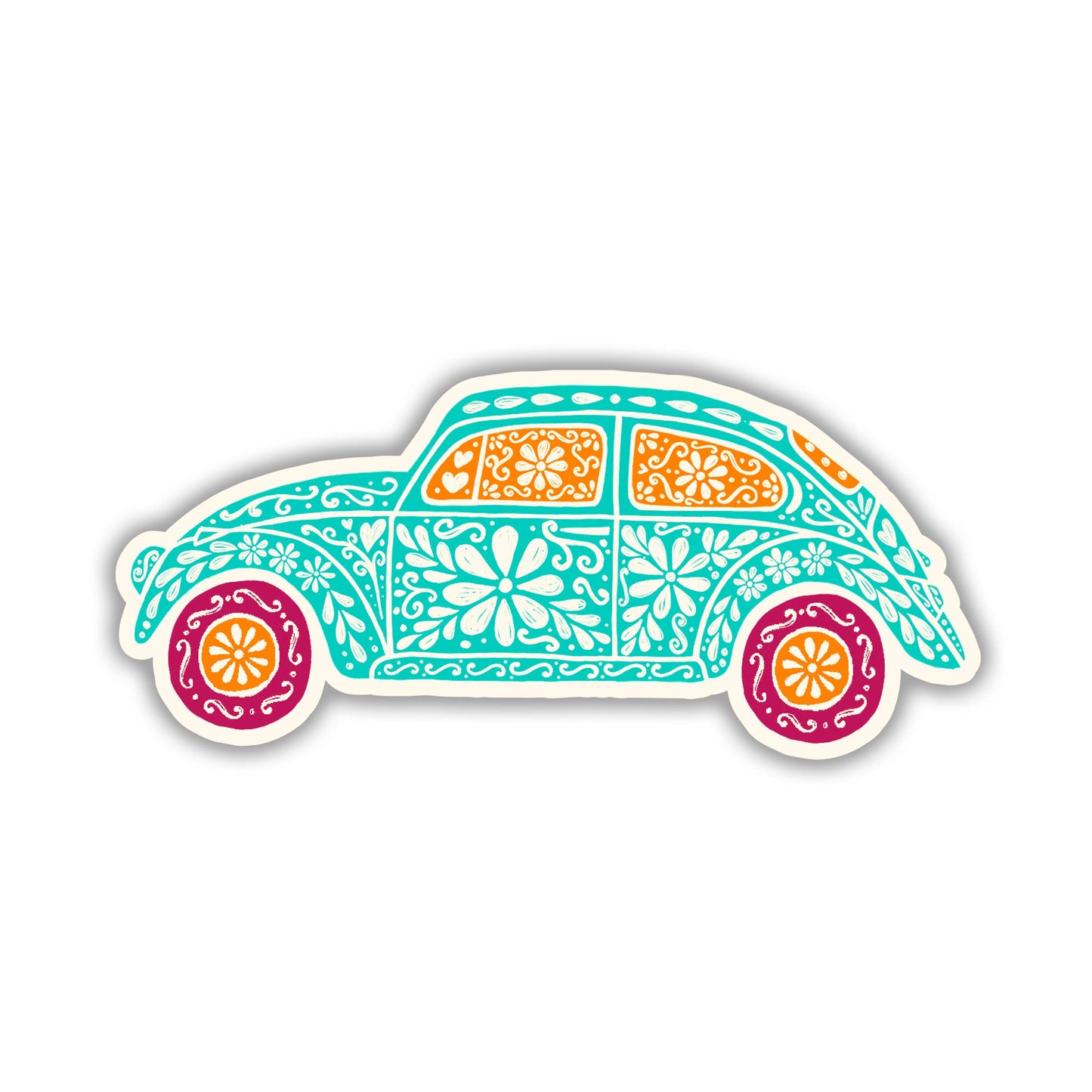 Buggie Beetle Vinyl Sticker