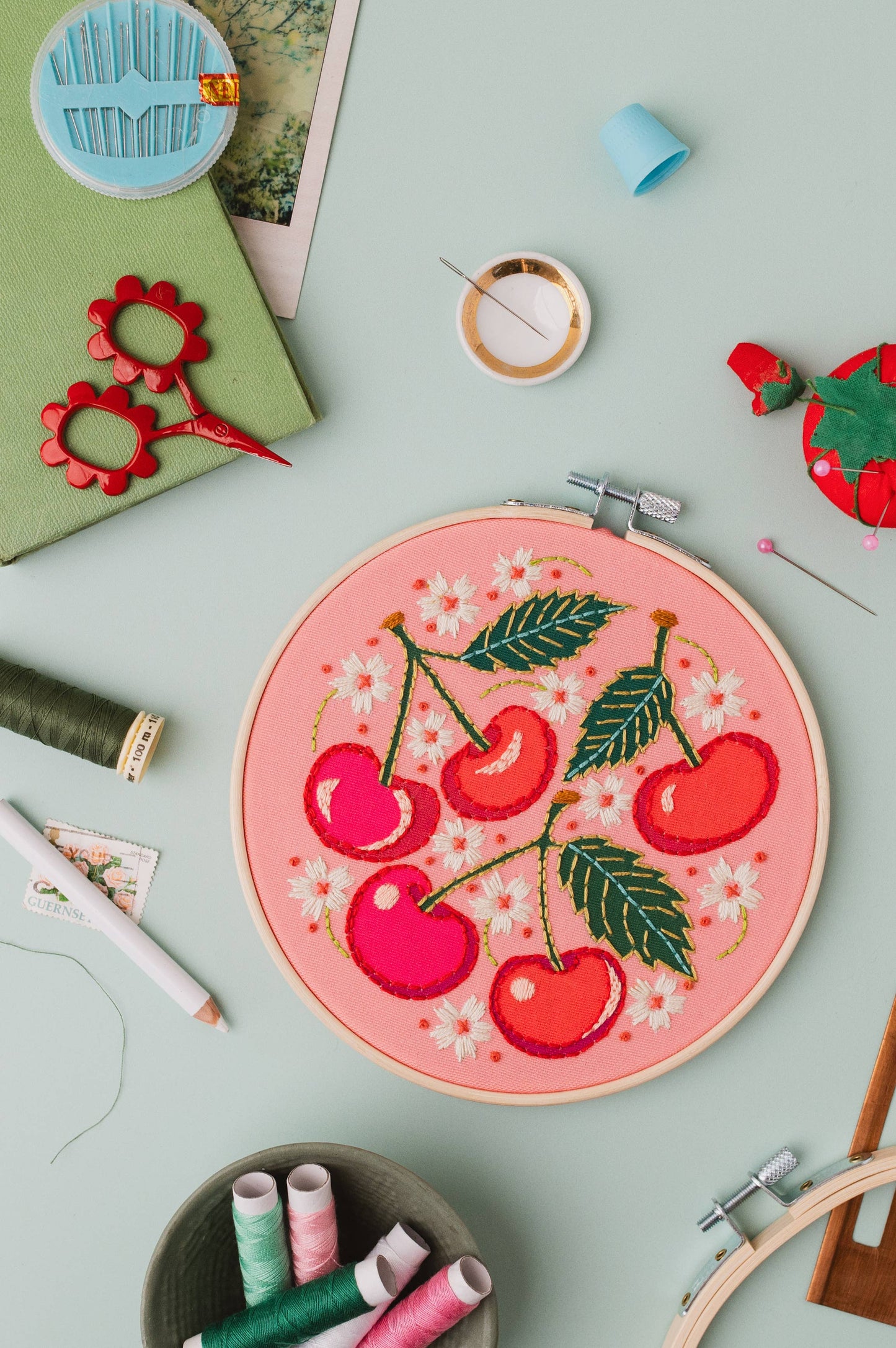 Cherries Embroidery Kit
