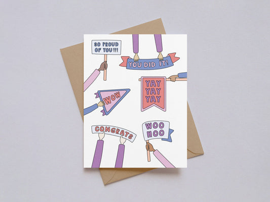 Yay You Did It Congratulations Card