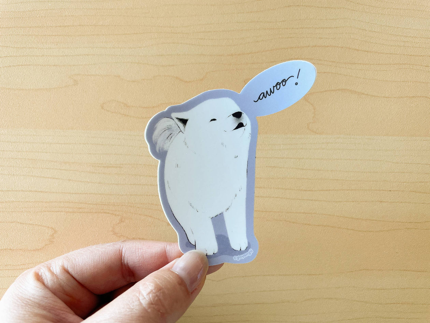 Smol Awoo Waterproof Vinyl Sticker