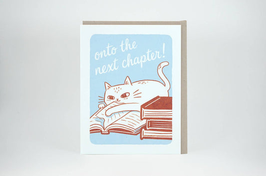 Onto The Next Chapter! Encouragement Greeting Card