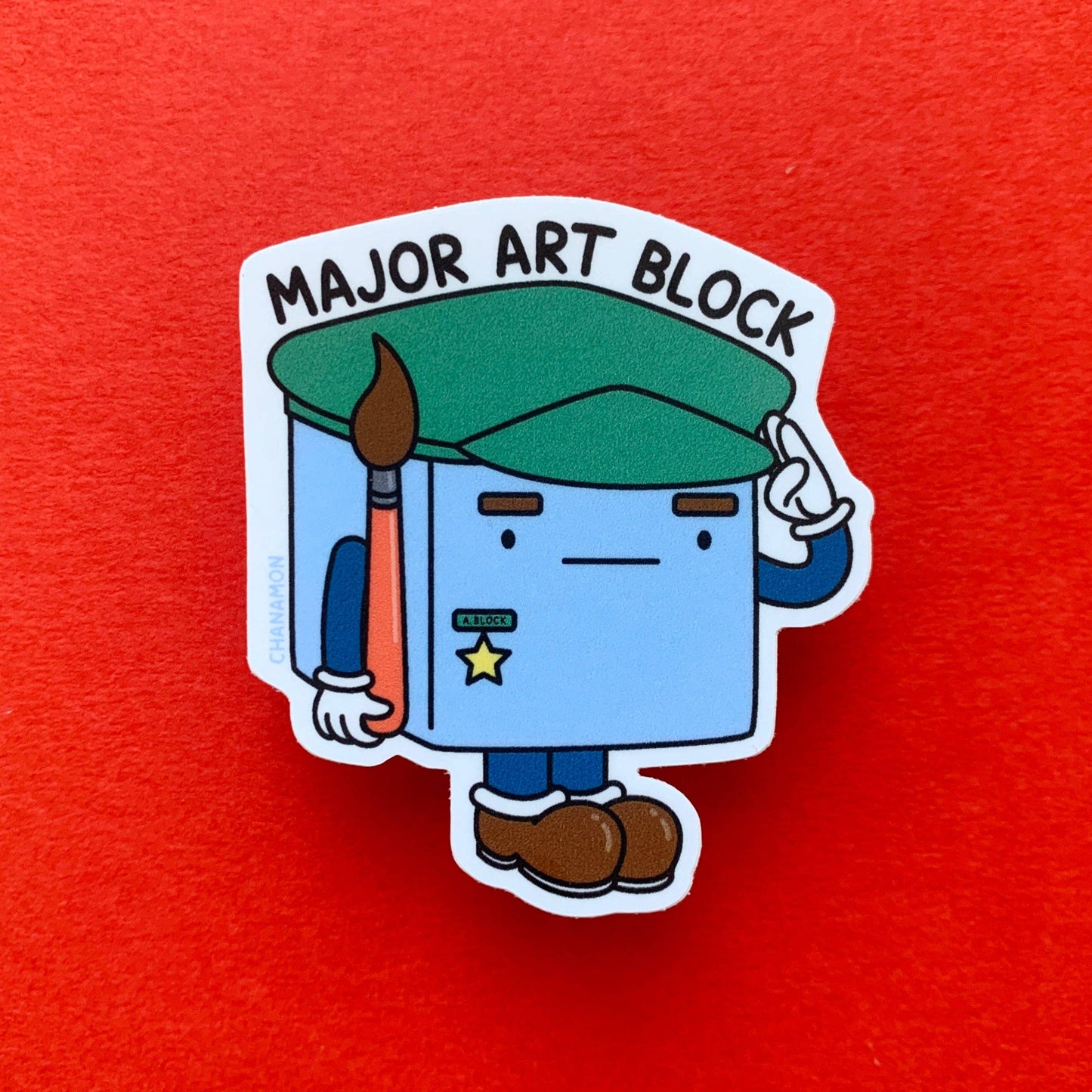 Major Art Block Sticker