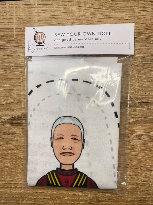 Grace Lee Boggs DIY Doll Fabric