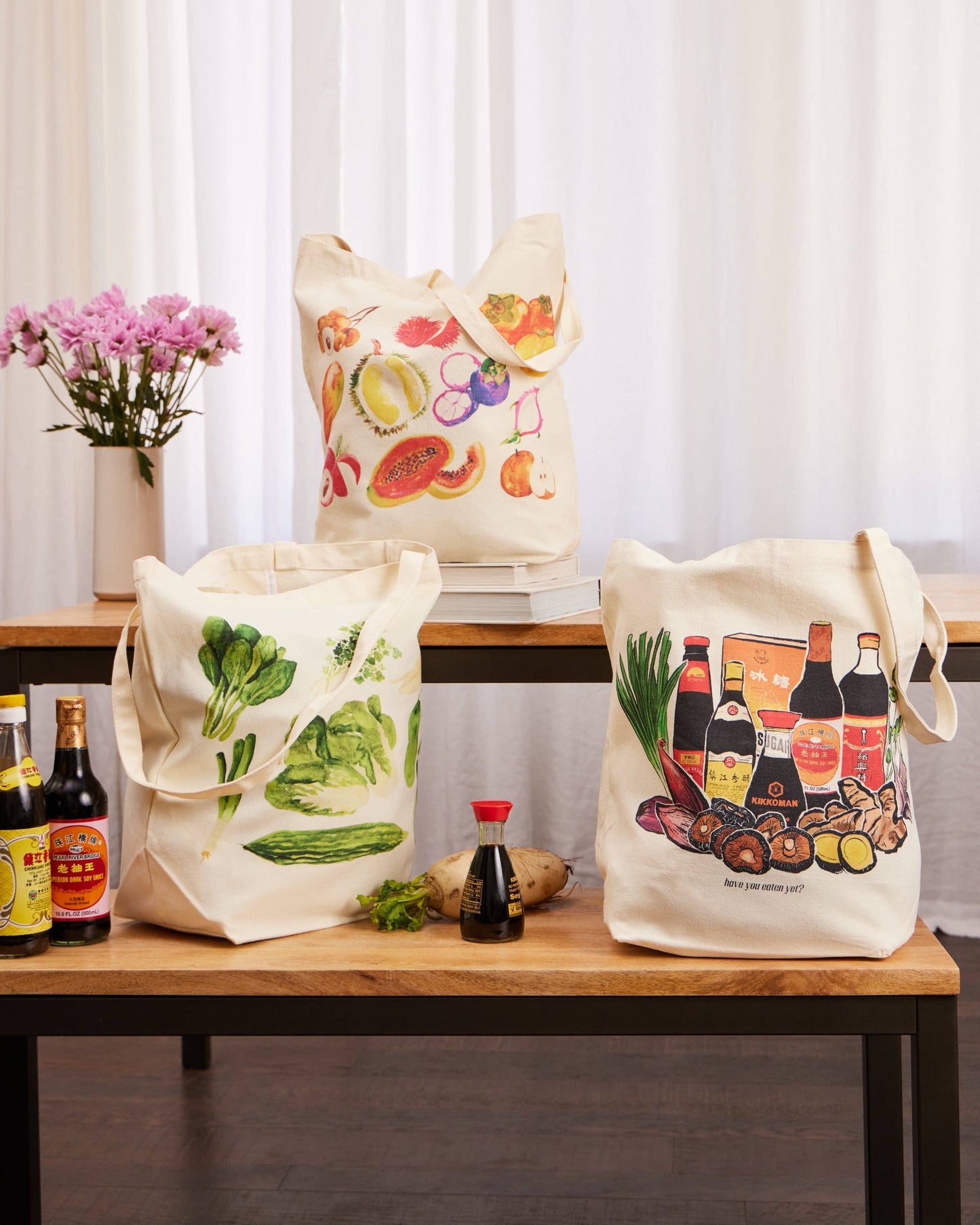 Asian Vegetable Tote Bag