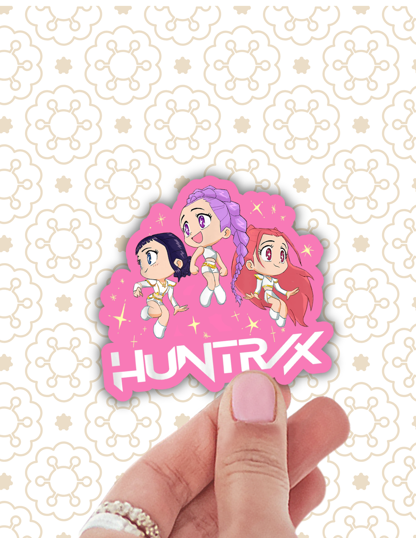 K pop sticker, k pop girl band laptop decals, kawaii