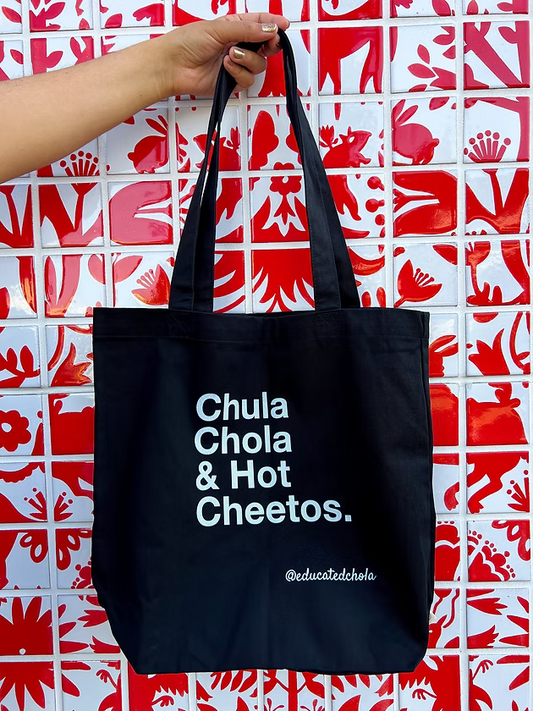 Chula Chola & Hot Cheetos Black Tote
