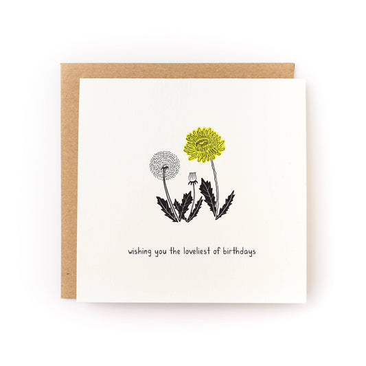 Loveliest Birthday Spring Flower Card