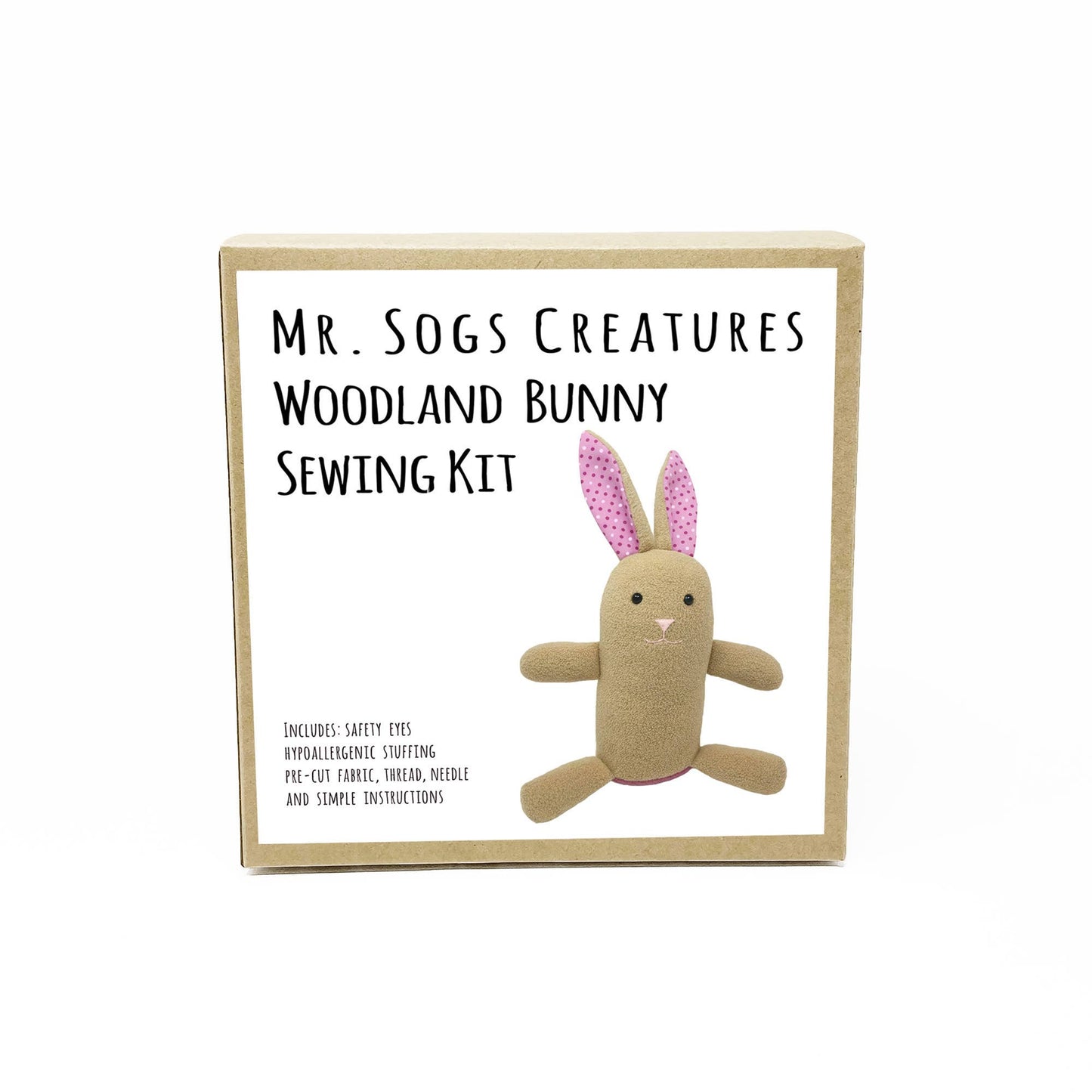 Woodland Bunny DIY Plush Sewing Kit