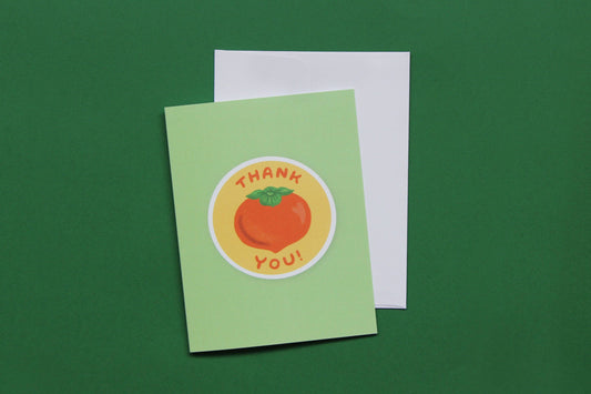 Persimmon -  Thank You Greeting Card