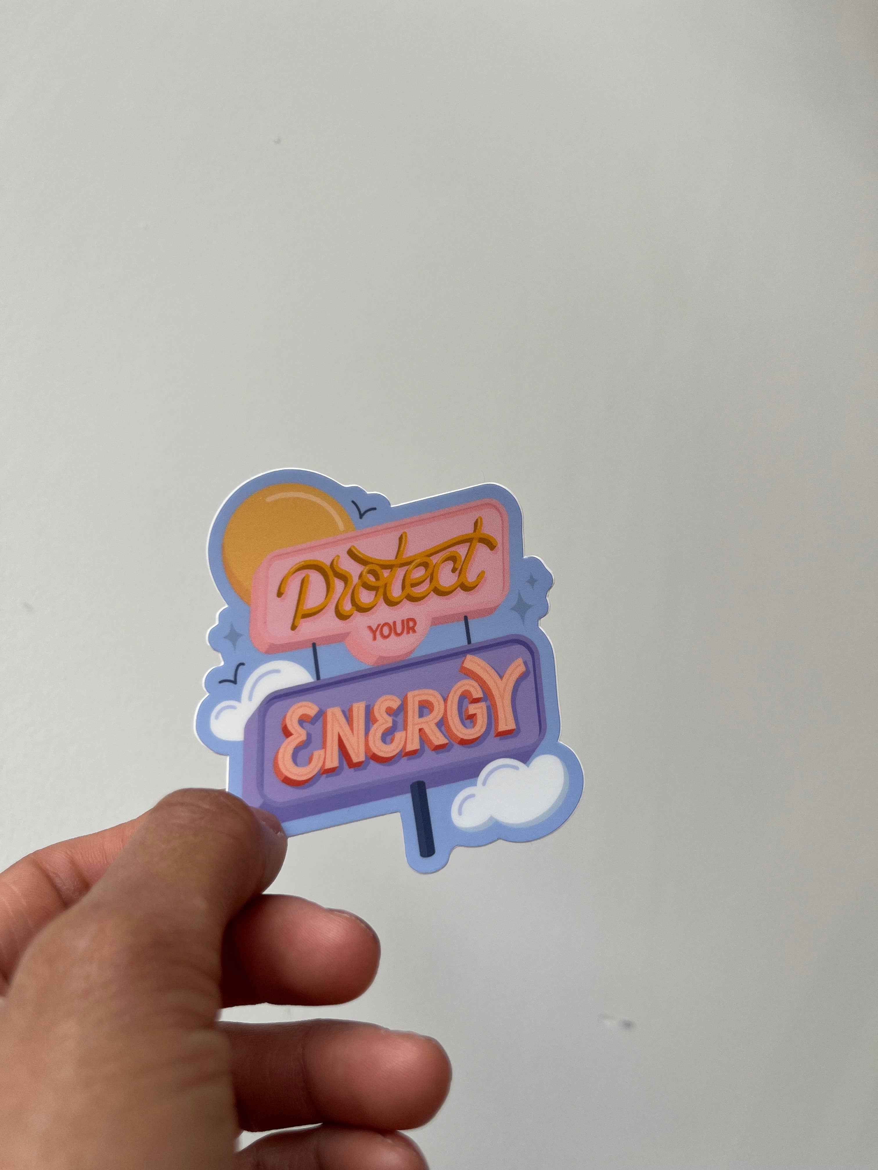Protect Your Energy Sticker – Nellita's Craft