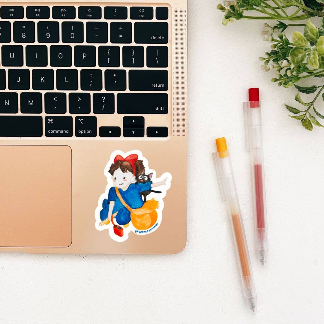 Kiki & Jiji Sticker | Waterproof and Dishwasher Safe