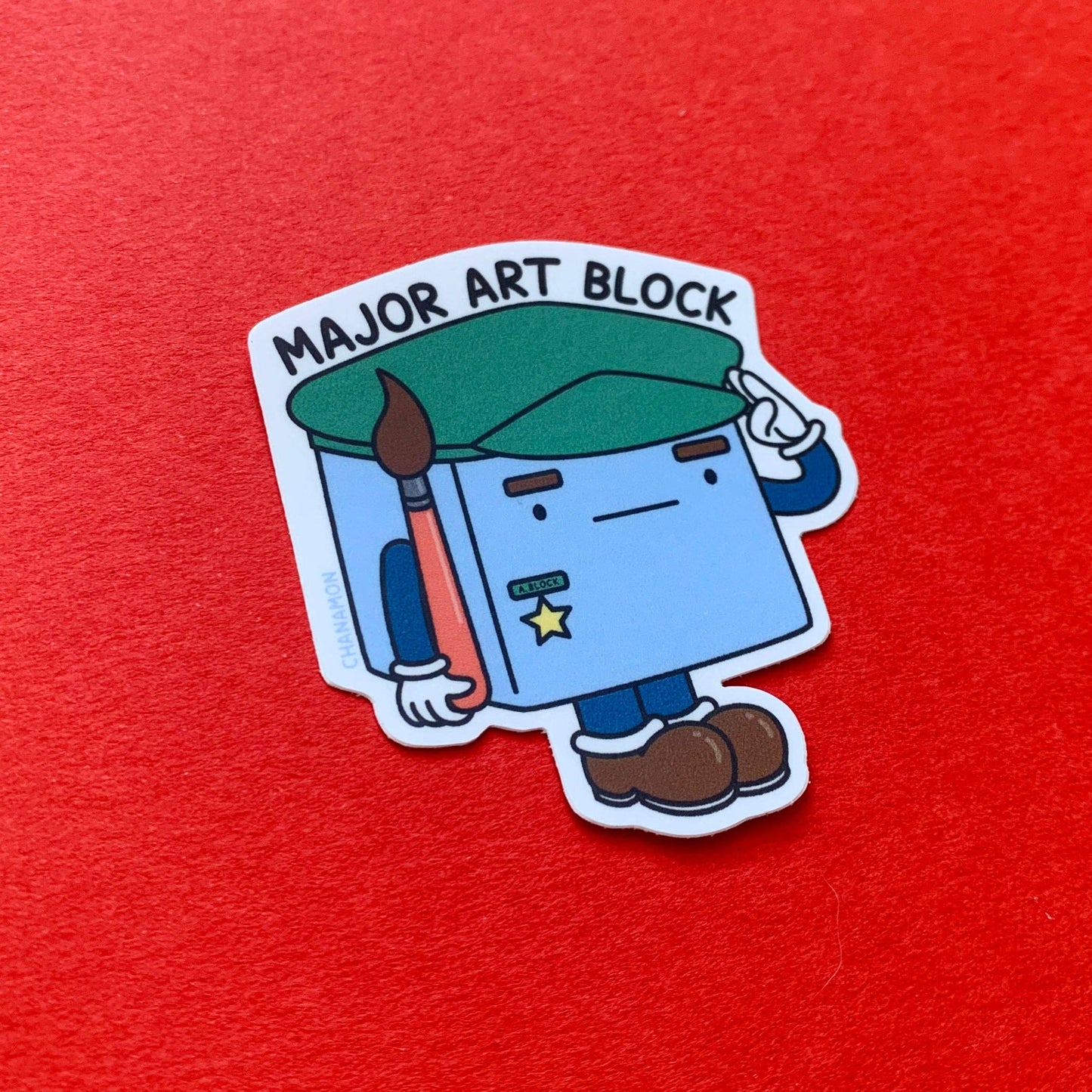 Major Art Block Sticker