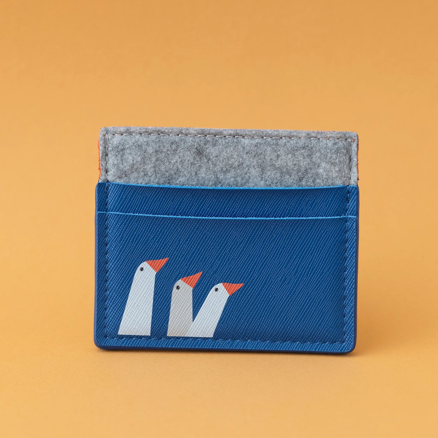 Kayan Pepper Co. Leather and Felt Card Holder