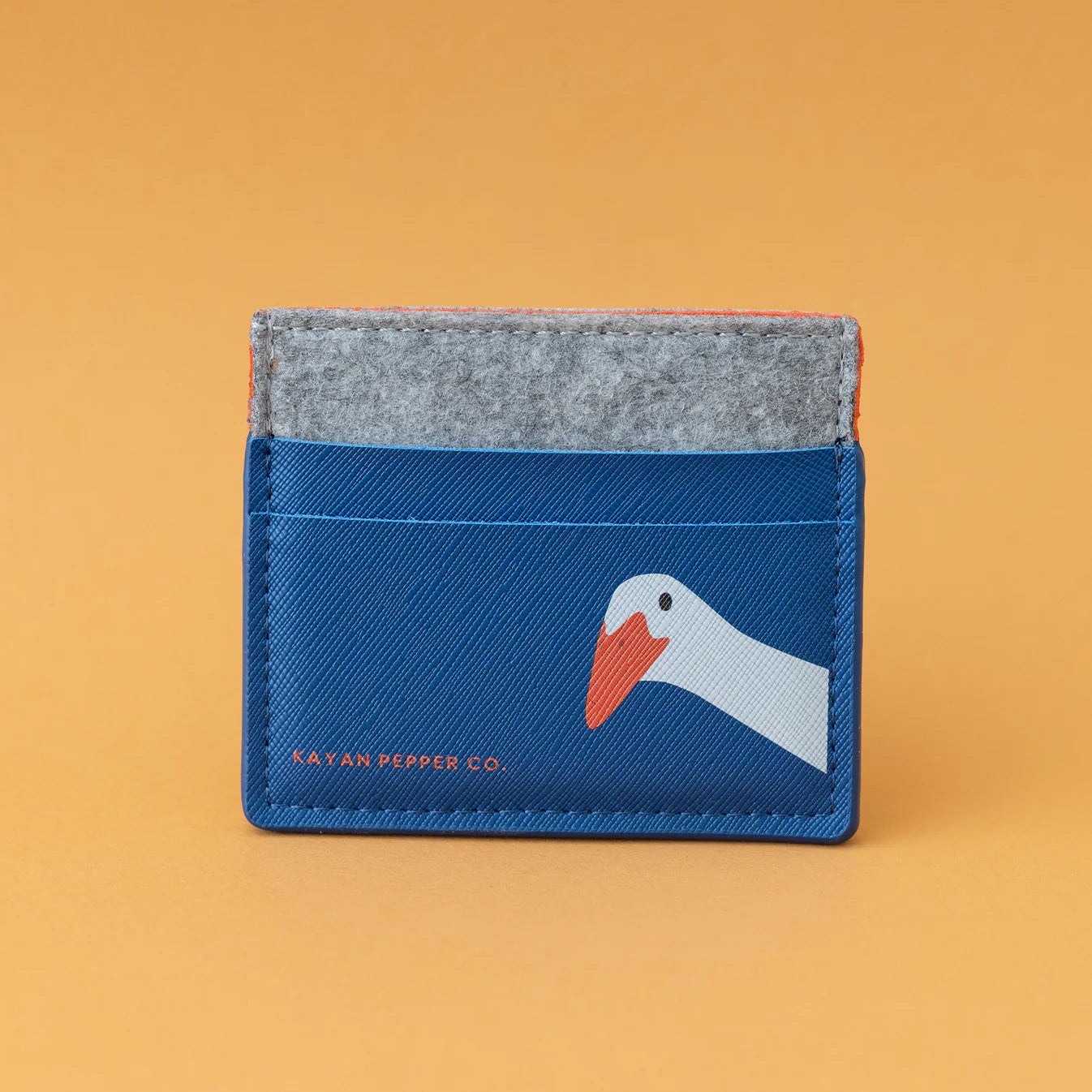 Kayan Pepper Co. Leather and Felt Card Holder