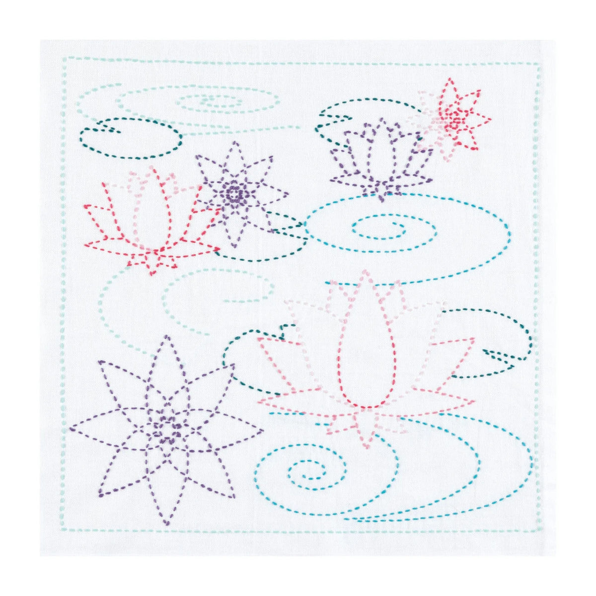 Olympus Sashiko Sampler - Chrysanthemum Festival Pattern