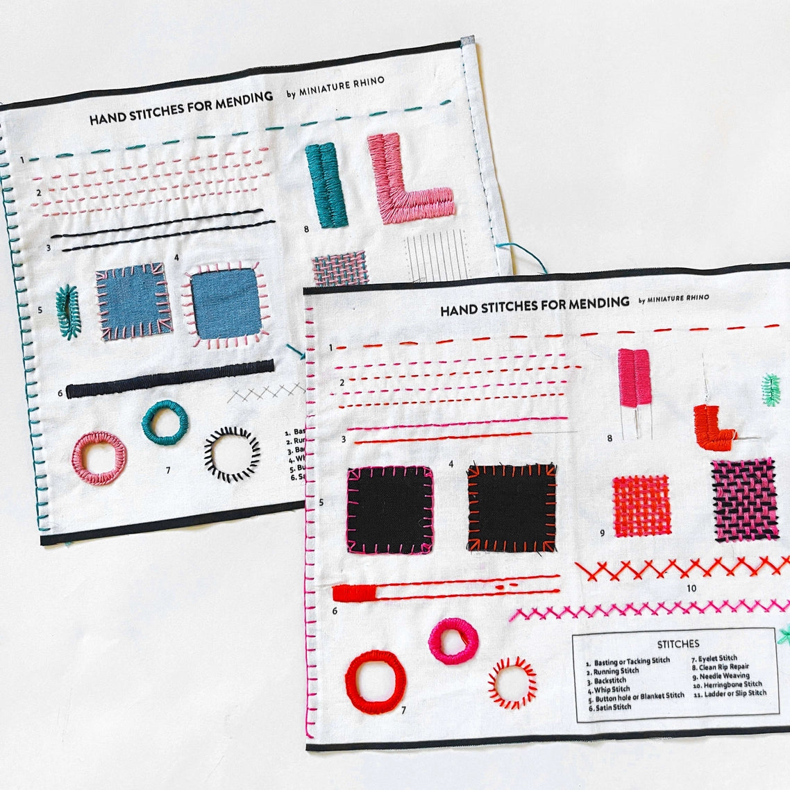 Handstitches for Mending by Miniature Rhino