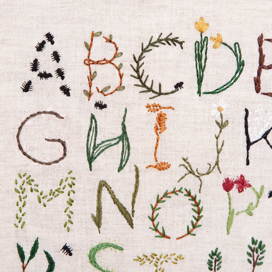 Nature Inspired Alphabet Sampler by Miniature Rhino