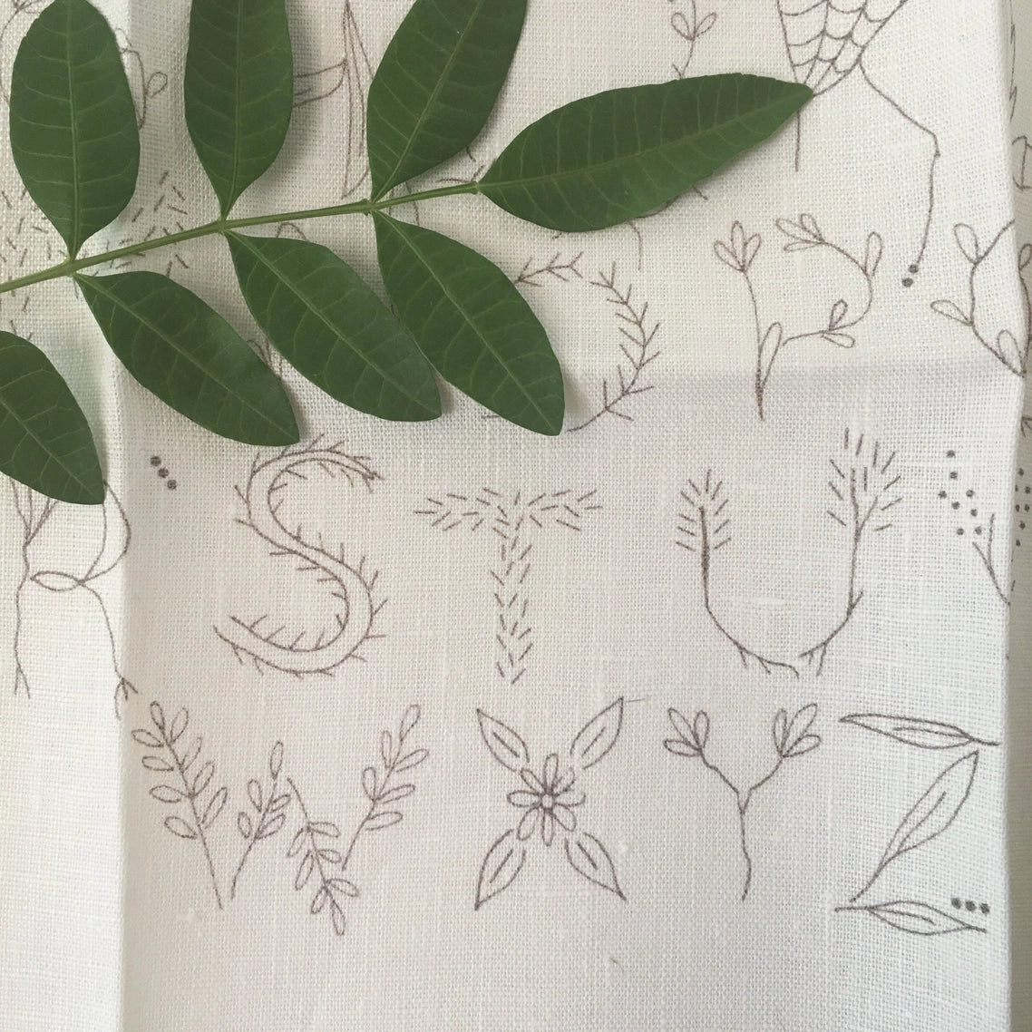 Nature Inspired Alphabet Sampler by Miniature Rhino