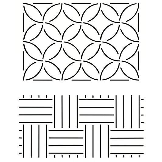 Sashiko Style Stencil