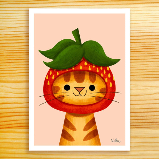 Nellie Le Cat Fruit Prints