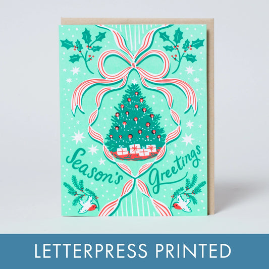 Vintage Tree Holiday Letterpress Card by Hello!Lucky